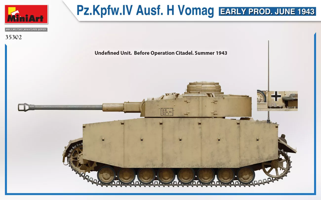 MiniArt 35302 1:35 Pz.Kpfz.IV Ausf. h Vomag early prod juin 1943