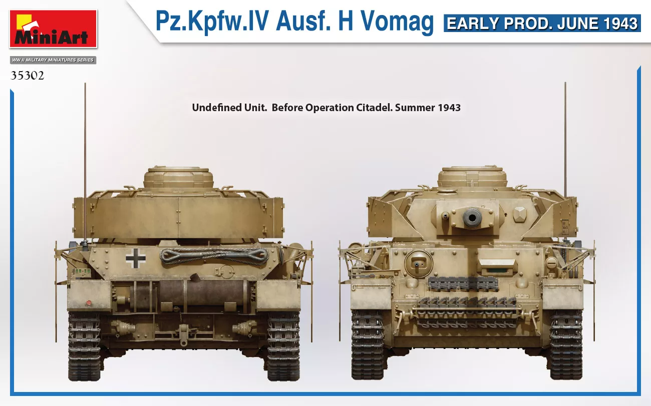 MiniArt 35302 1:35 Pz.Kpfz.IV Ausf. h Vomag early prod juin 1943