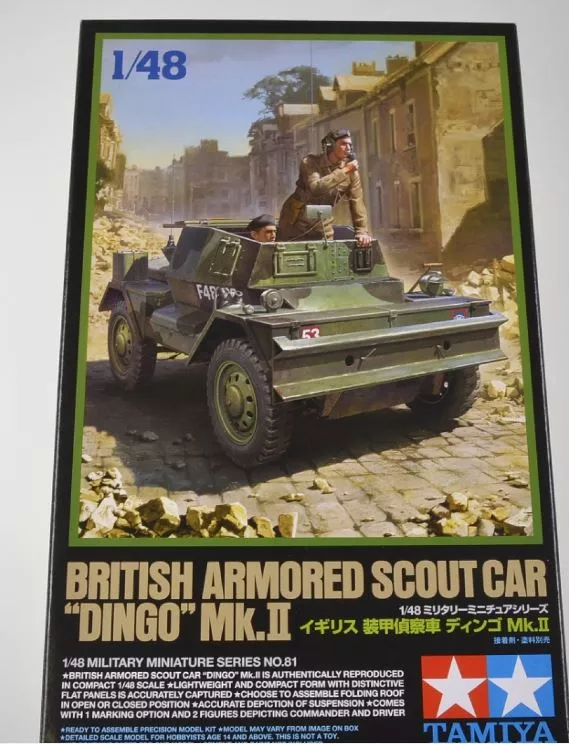 Tamiya 32581 1:48 British armored scout car Dingo mk.II