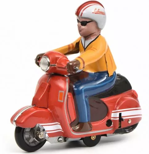 Schuco 450098500 scooter Charly rouge (remontable avec clef)