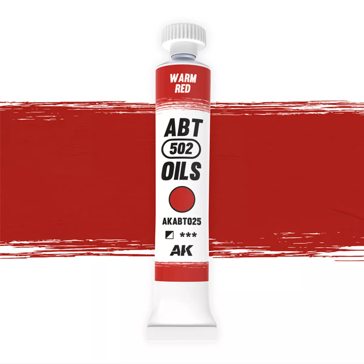 AK Interactive ABT502 Warm Red Oil 20ml