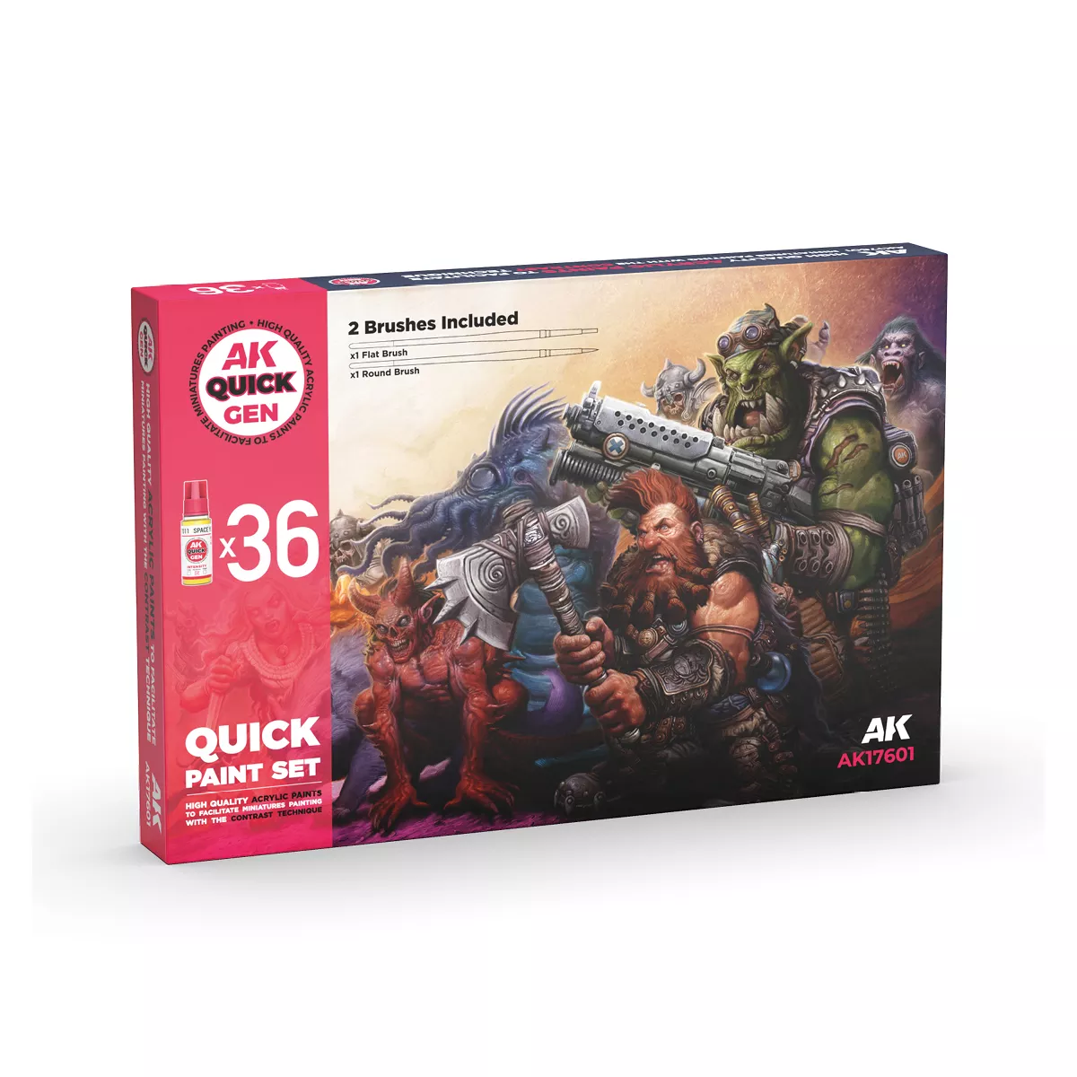 AK Interactive Quick Paint Set 36 Quick GEN COLORS