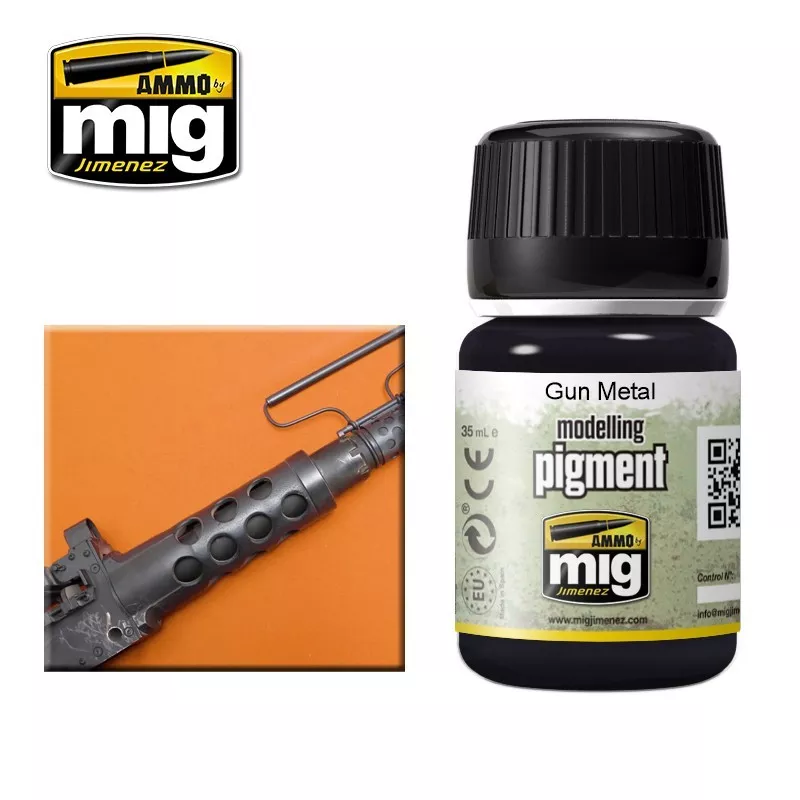 Ammo MIG Pigment Gun Metal