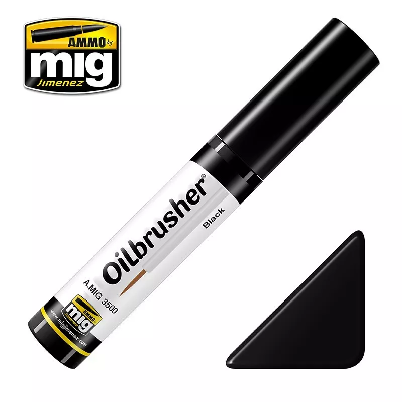 Ammo MIG Oilbrusher Black 10mL