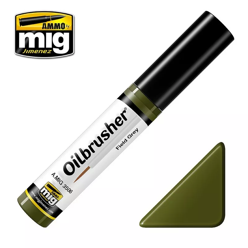 Ammo MIG Oilbrusher Field Green 10mL