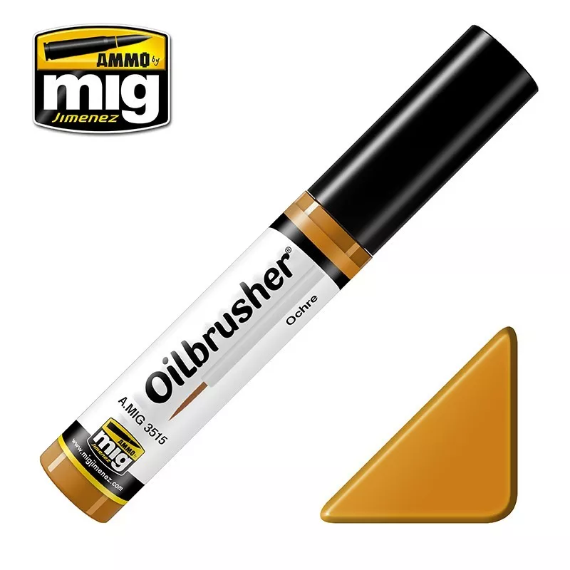 Ammo MIG Oilbrusher Ochre 10mL