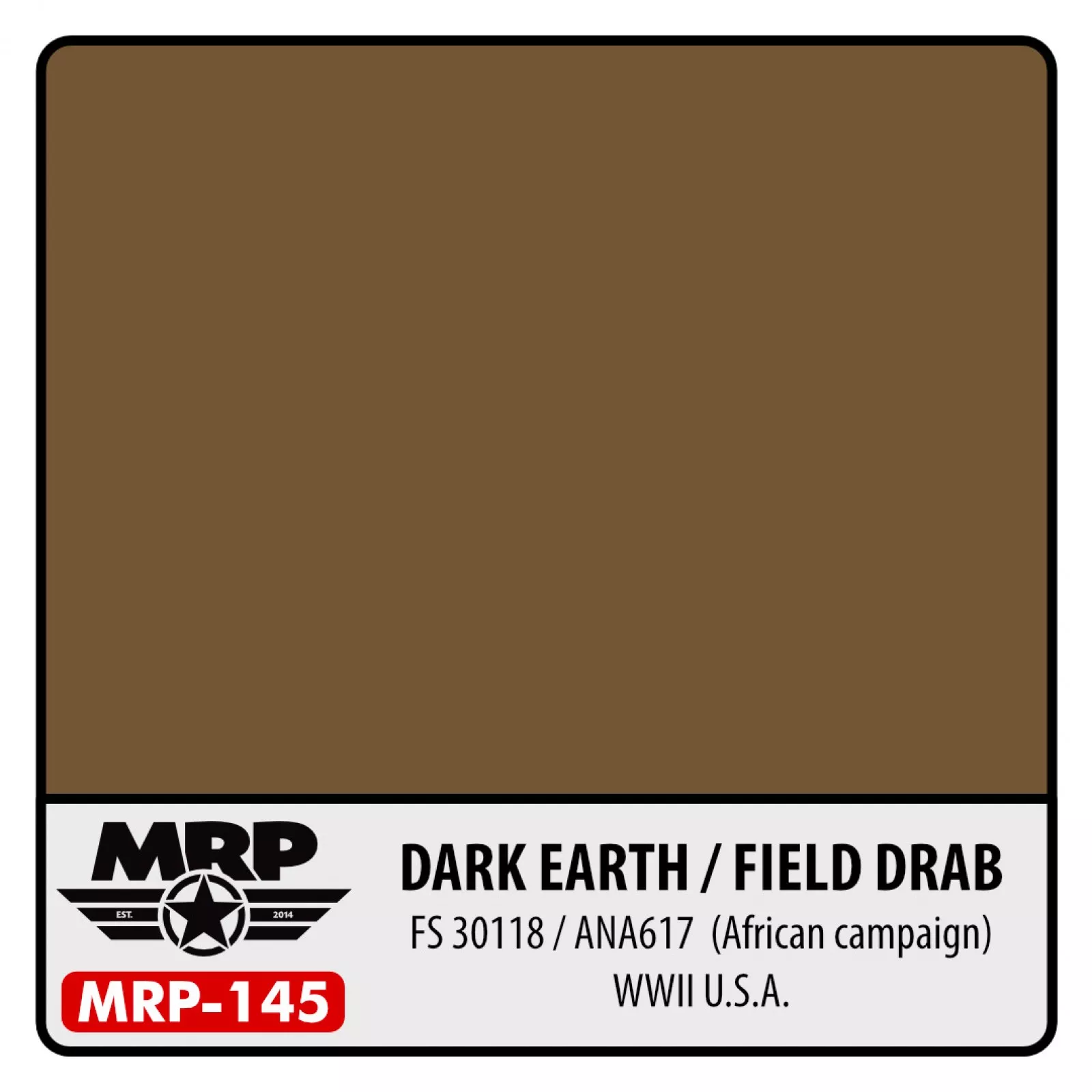 MRP Dark Earth (Field Drab) (African Campaign) WWII USA 30ml