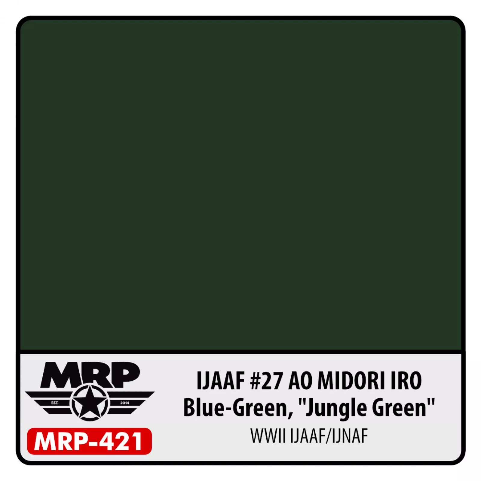 MRP IJAAF #27 Blue Green ''Jungle Green'' WWII IJAAF/IJNAF 30ml