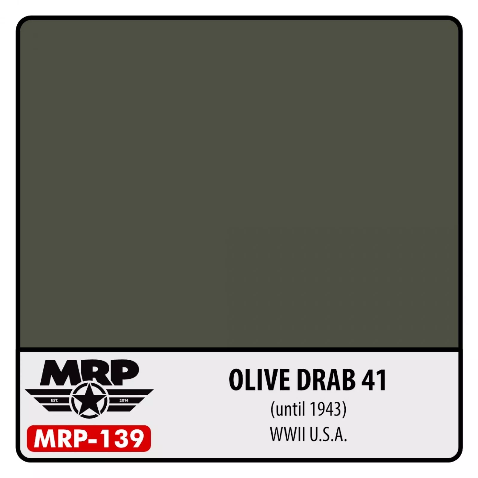 MRP Olive drab 41 (Until 1943) WWII USA 30ml