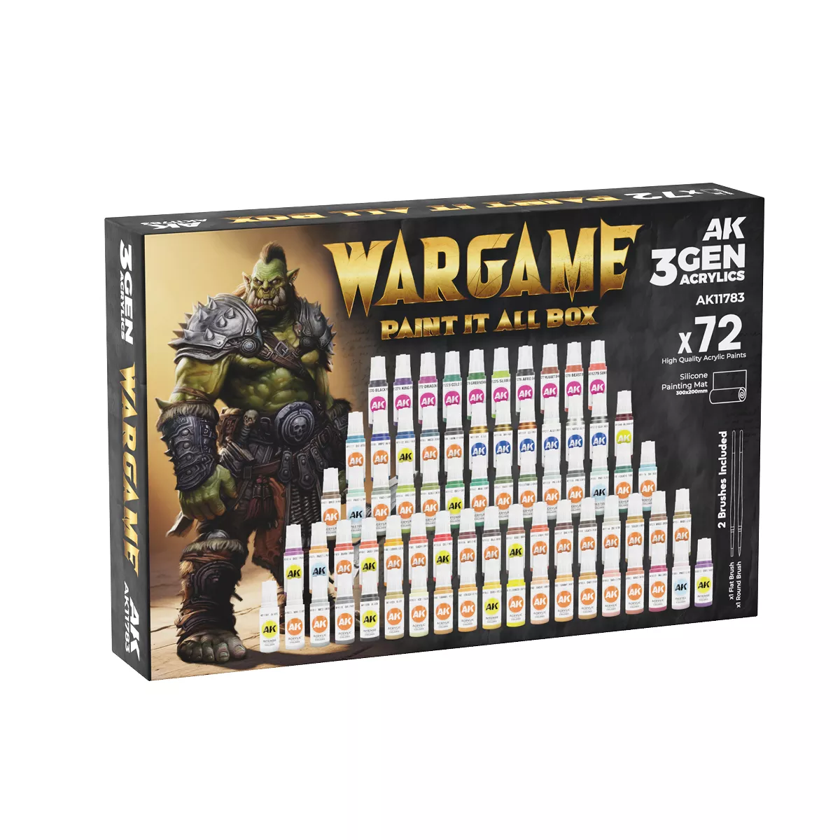 AK Interactive 3Gen Acrylics Wargame set 72 paints