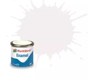 Humbrol 130 émail blanc satiné 14 mL