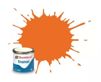 Humbrol 18 émail orange brillant 14 mL