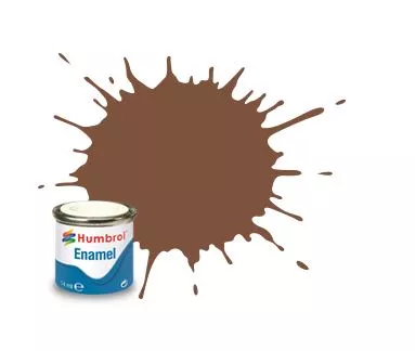 Humbrol 186 émail brun mat 14  mL