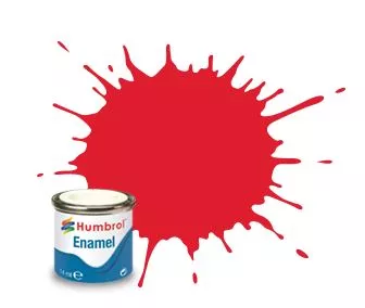 Humbrol 19 émail vermillon brillant 14 mL