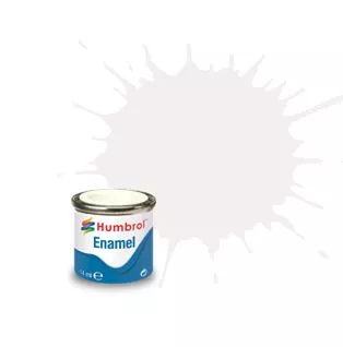 Humbrol 34 émail blanc mat 14 mL