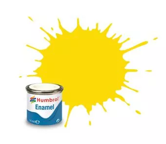 Humbrol 69 émail jaune brillant 14 mL