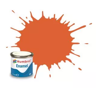 Humbrol 82 émail orange garniture mat 14 mL