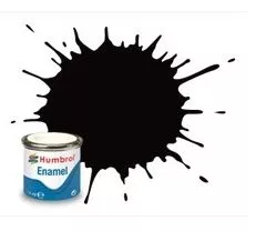 Humbrol 85 émail noir anthracite satiné 14 mL