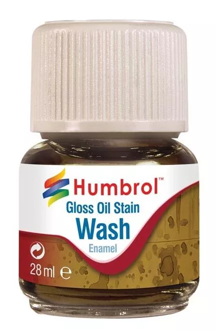 Humbrol AV0209 Wash enamel gloss oil stein grey 28 ml