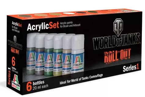 Italeri 446AP set de 6 coloris acrilique aqua world of tanks