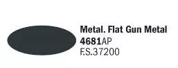 Italeri 4681 Flat Gun Metal 20 mL
