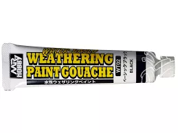 Mr. Hobby WT02 weathering paint gouach black