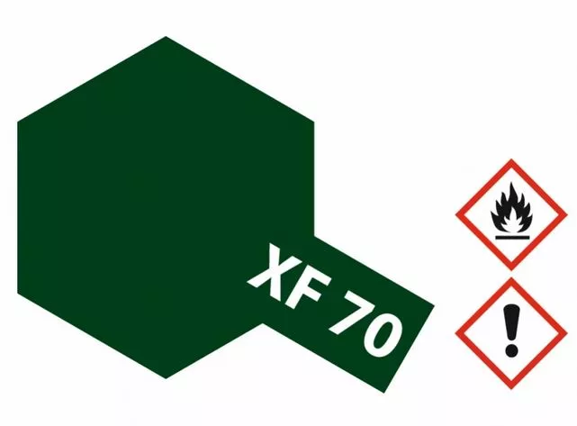 Tamiya 81770 XF-70 vert foncé 10 mL