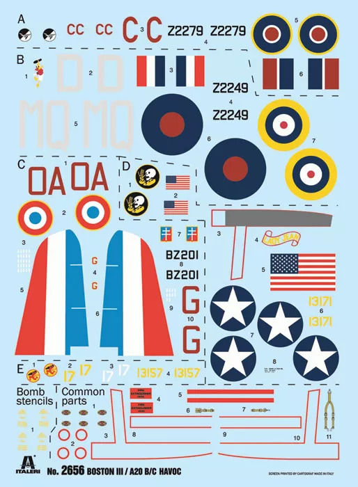 Italeri 2656 1:48 Douglas Boston III A-20B Havoc