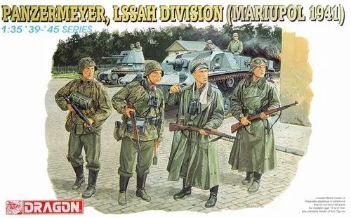 Dragon 6116 1:35 Panzer meyer LSSAH Division, Mariupol 1941. 4 figurines