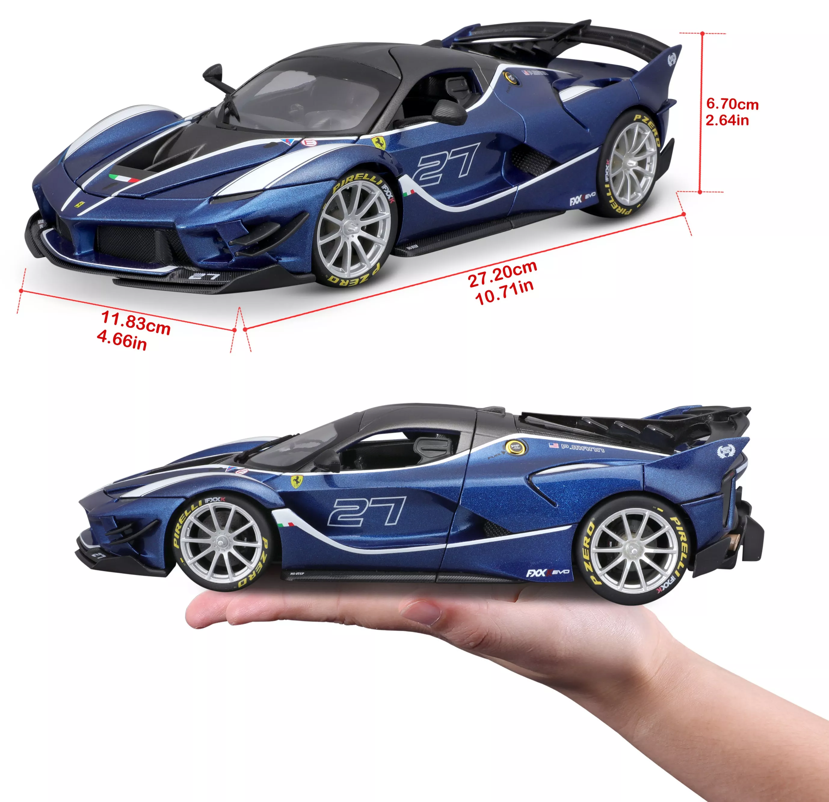 Burago 1816012-B 1:18 Ferrari R&P FXX-K Evo Bleu