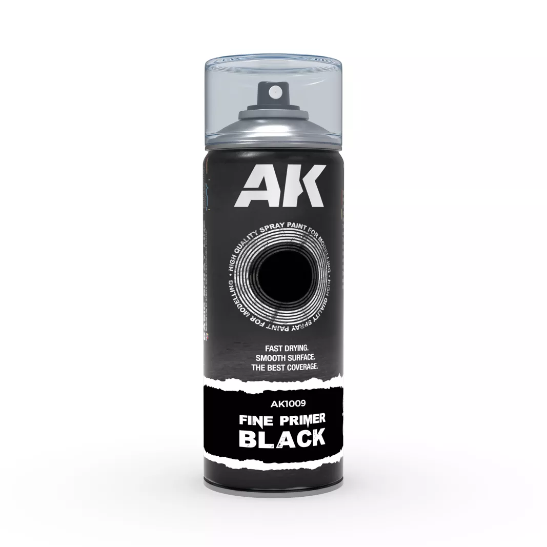 AK Interactive Fine Primer Black 400ml