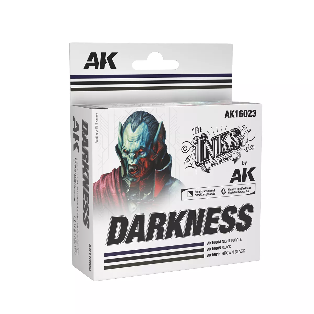 AK Interactive INKS Darkness 3x 30ml