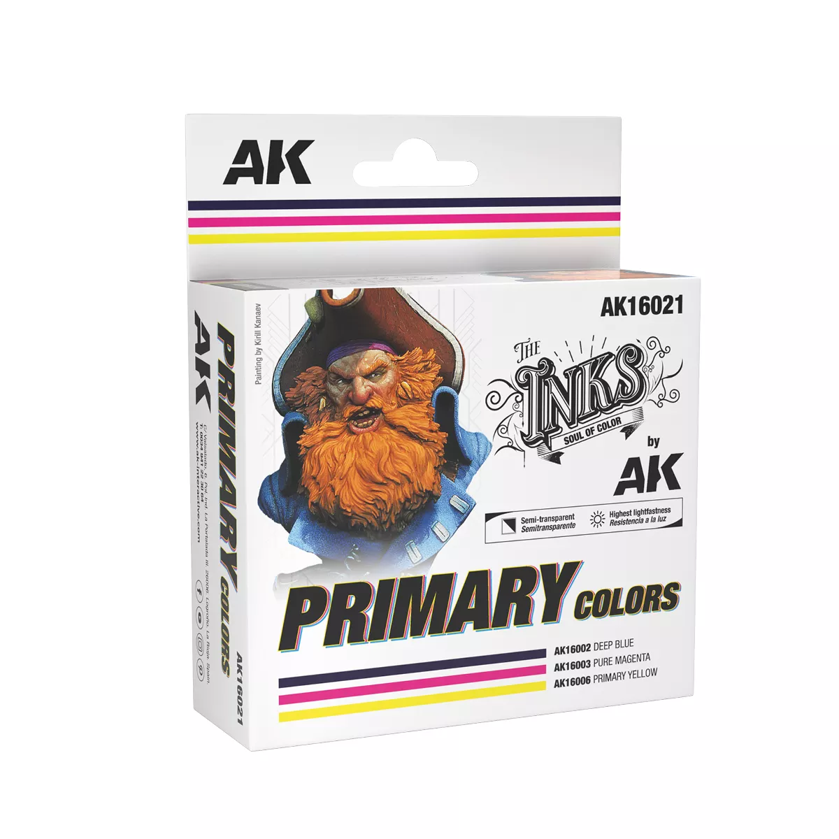 AK Interactive INKS Primary Colors 3x 30ml