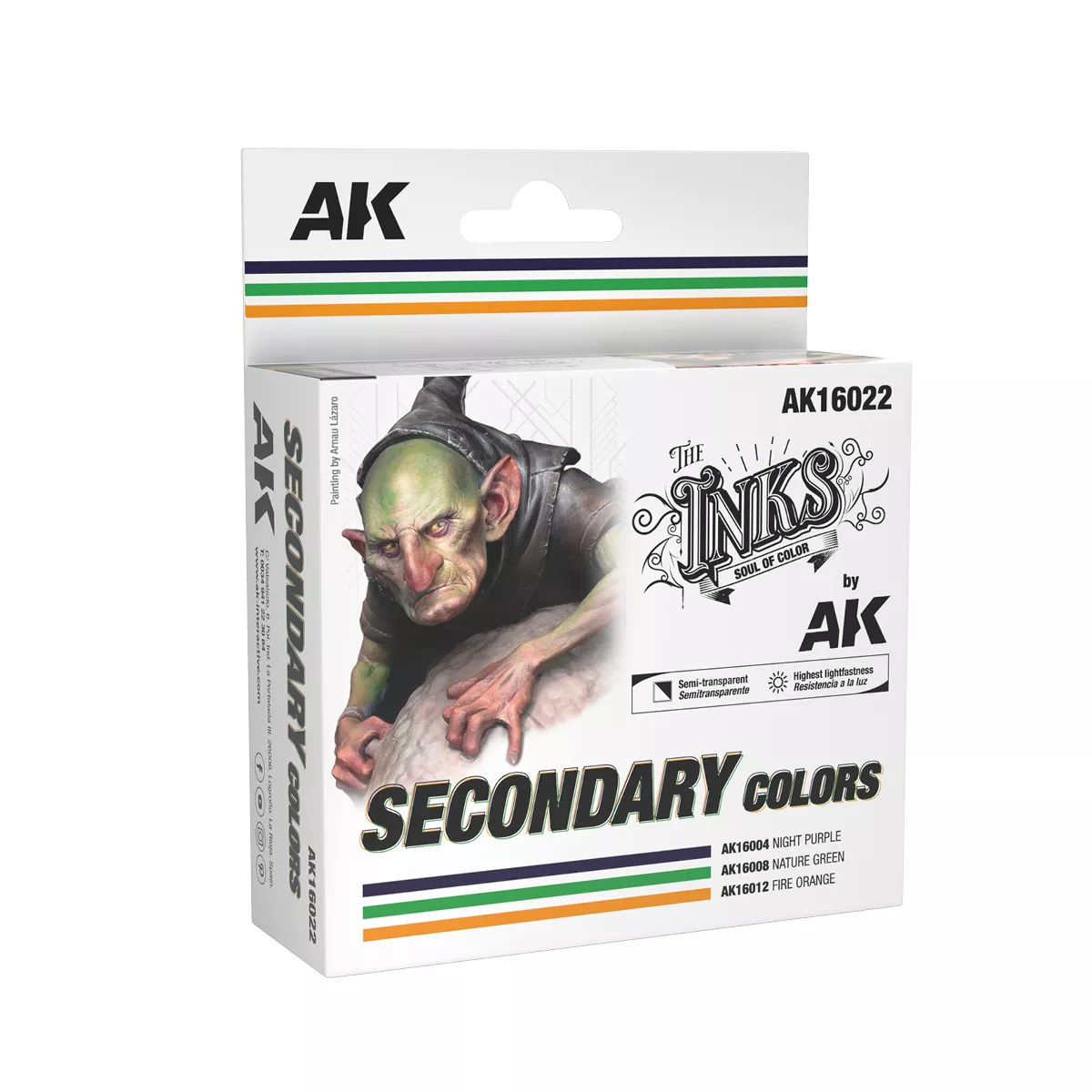 AK Interactive INKS Secondary Colors 3x 30ml