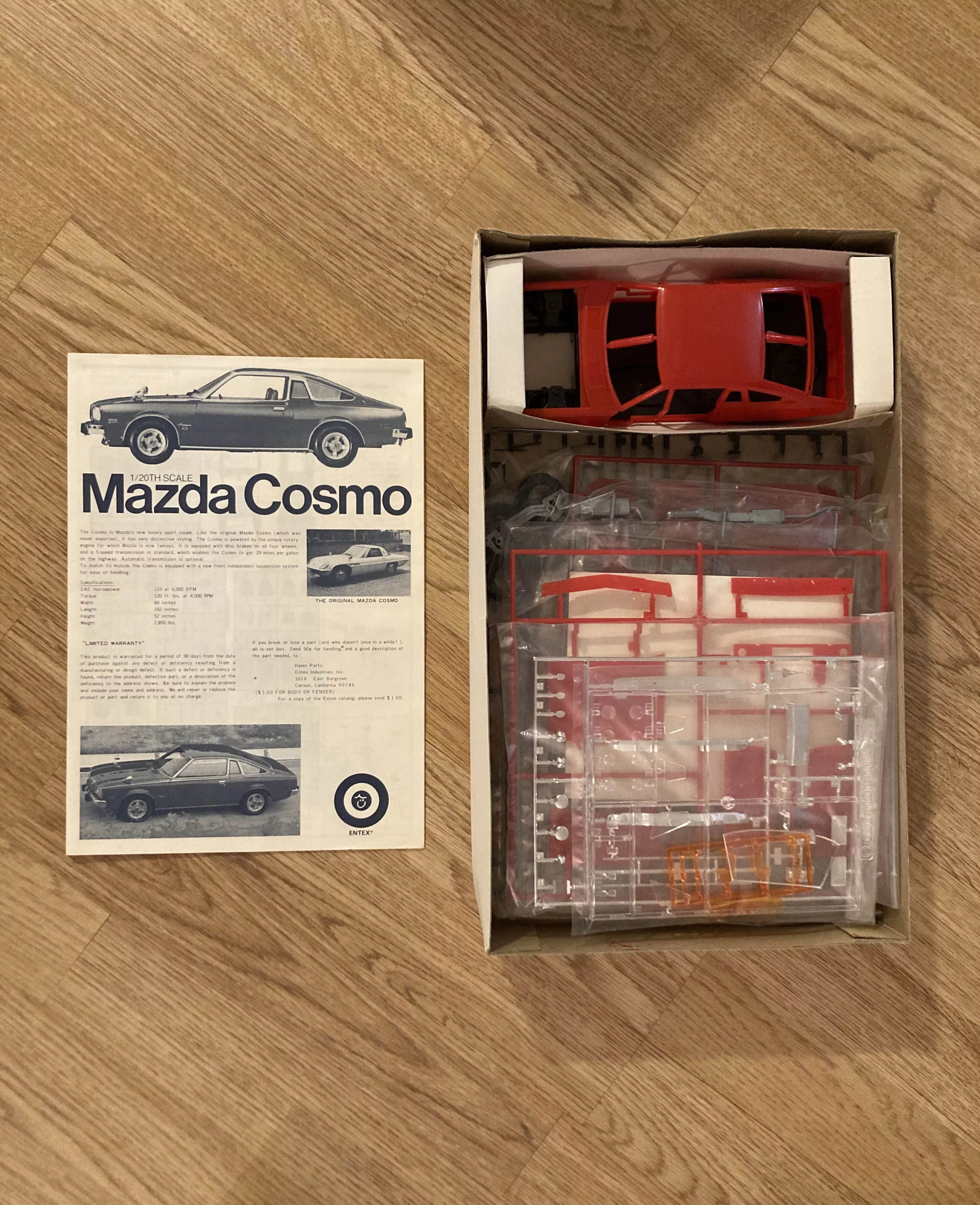 1:20 Entex Mazda Cosmo