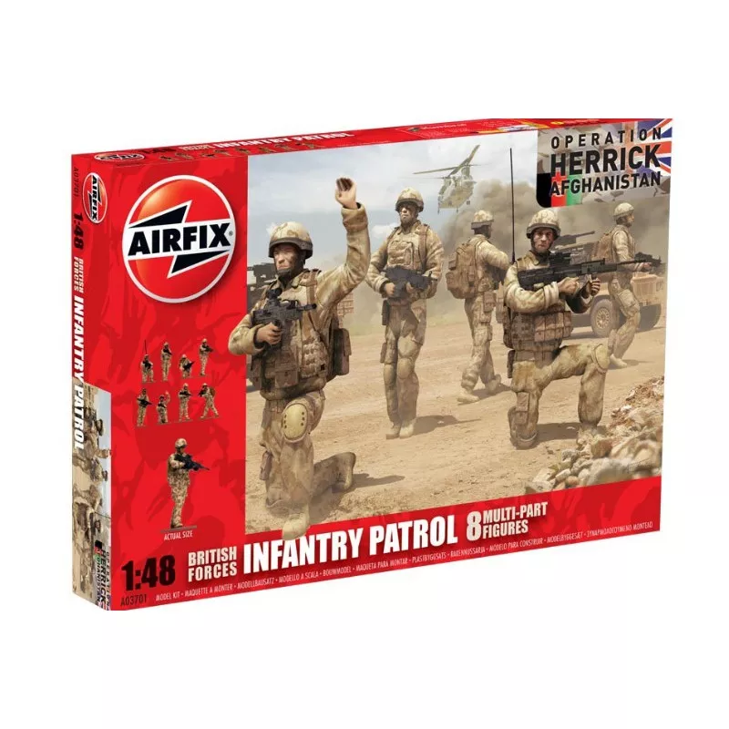 Airfix A03701 1:48 british forces infantry patrol operation HERRICK Afghanistan