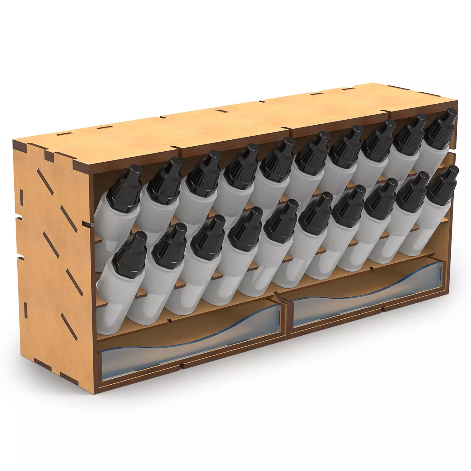 GSW 14172 Rack de rangement compact pour pots 17ml modulaire Lite