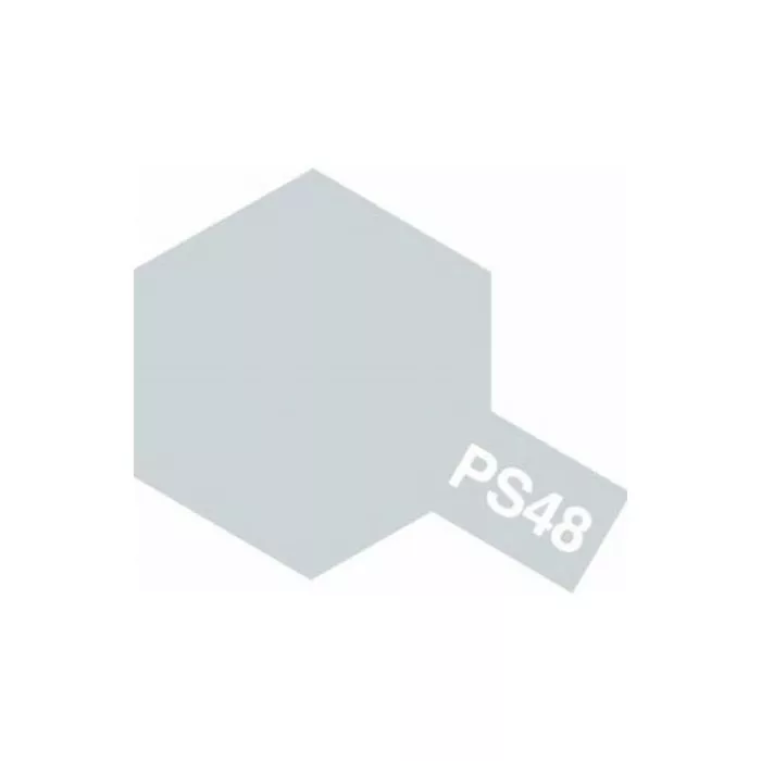 Tamiya Bombe Lexan PS-48 Semi-Gloss Silver Anodized Aluminium 100ml
