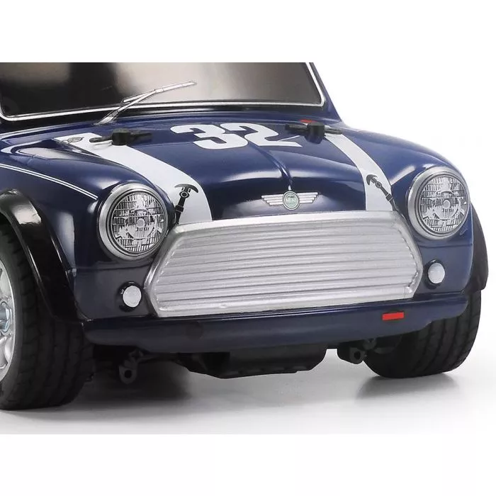 Tamiya 47515 1/10 RC Mini Cooper Racing (Carrosserie peinte bleu et blanc)