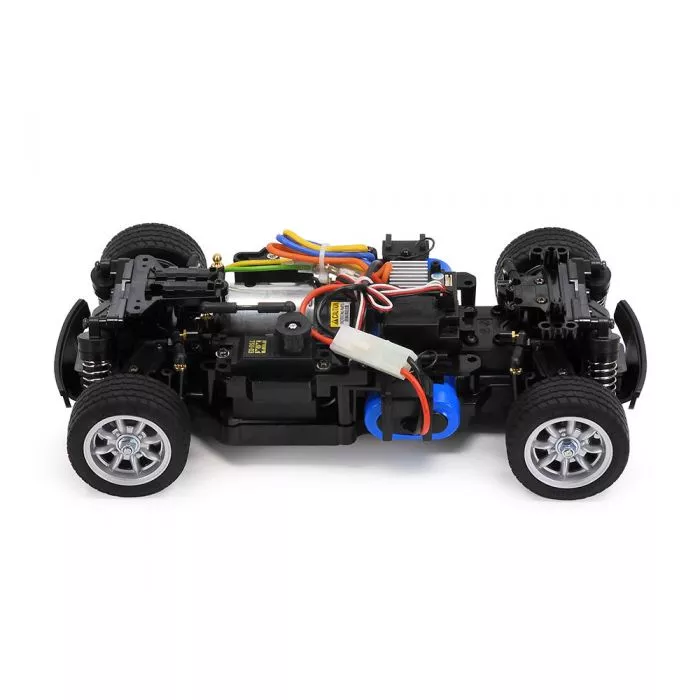 Tamiya 47515 1/10 RC Mini Cooper Racing (Carrosserie peinte bleu et blanc)