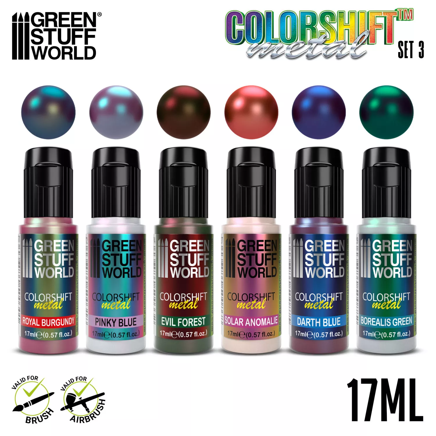 GSW 9349 Set de peintures Caméléon 6x 17ml