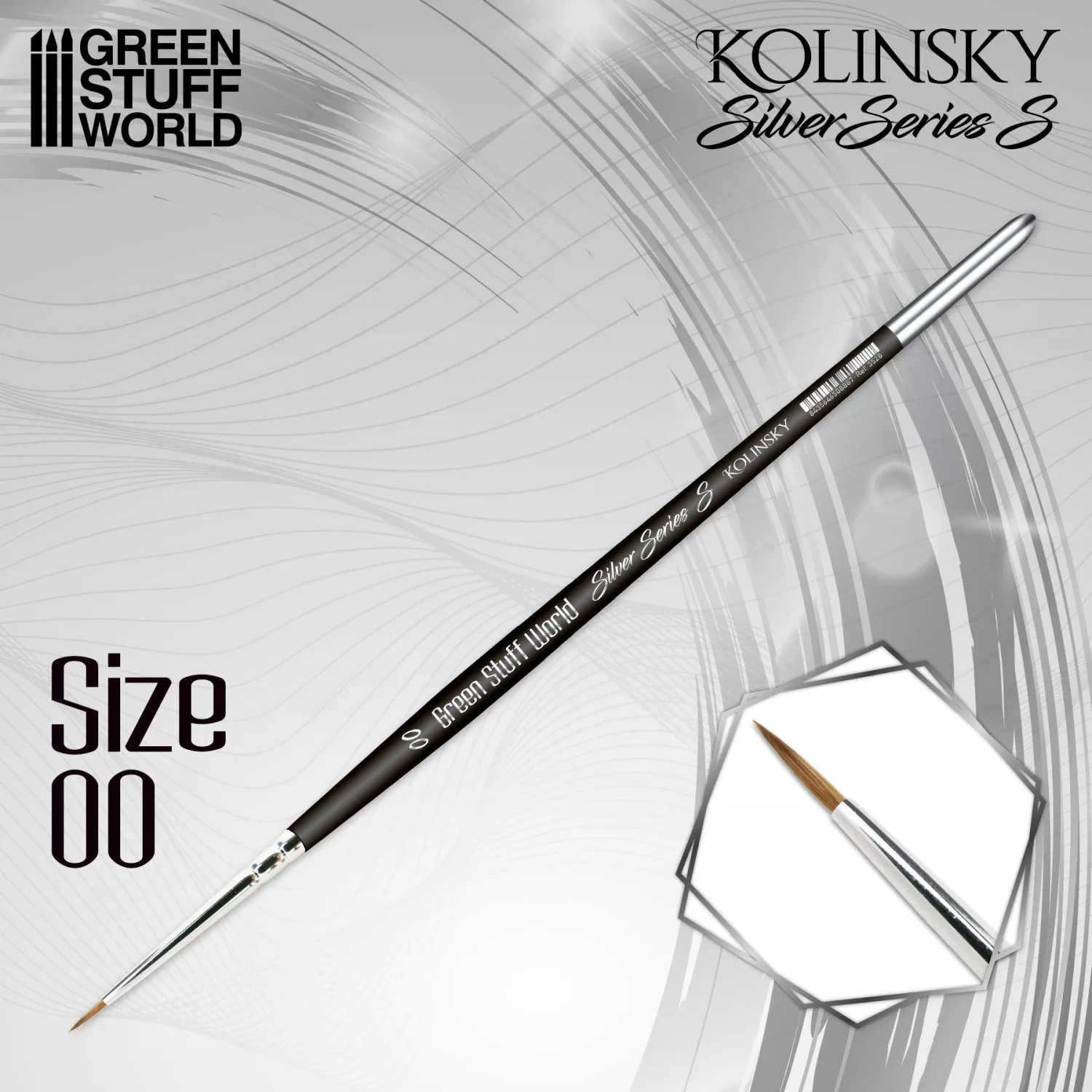 GSW Pinceau Martre Kolinsky 00 Silver Serie S-Type