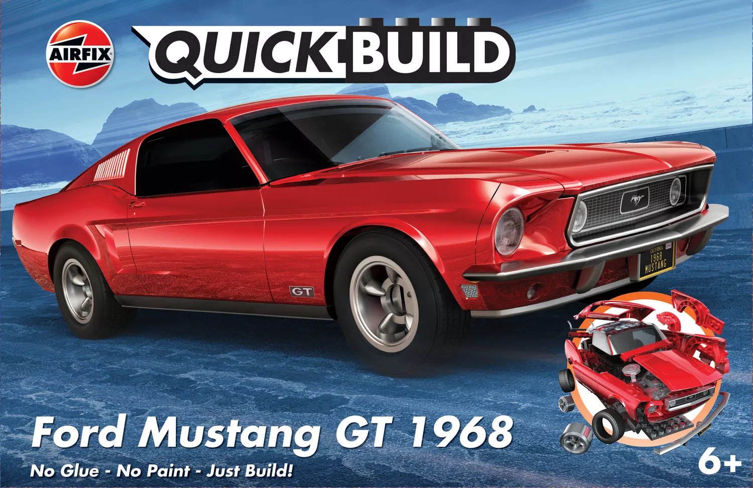 Airfix J6035 quick build, Ford Mustang GT 1968