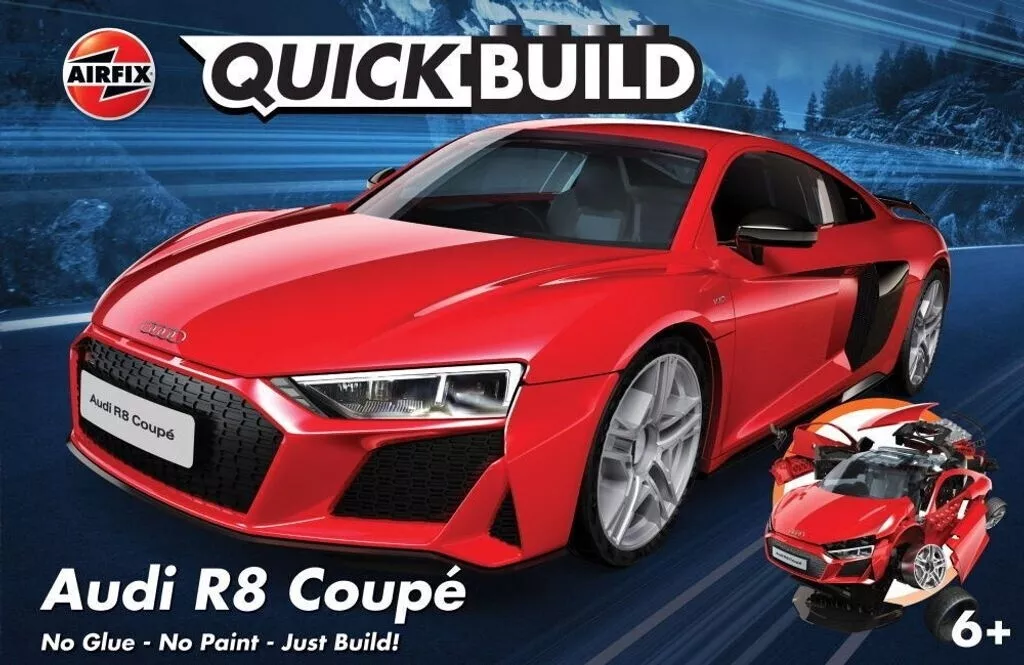 Airfix J6049 Audi R8 coupé, quick build