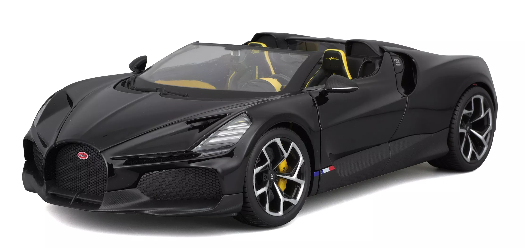 Burago 1811051-SC 1:18 Bugatti Mistral noire