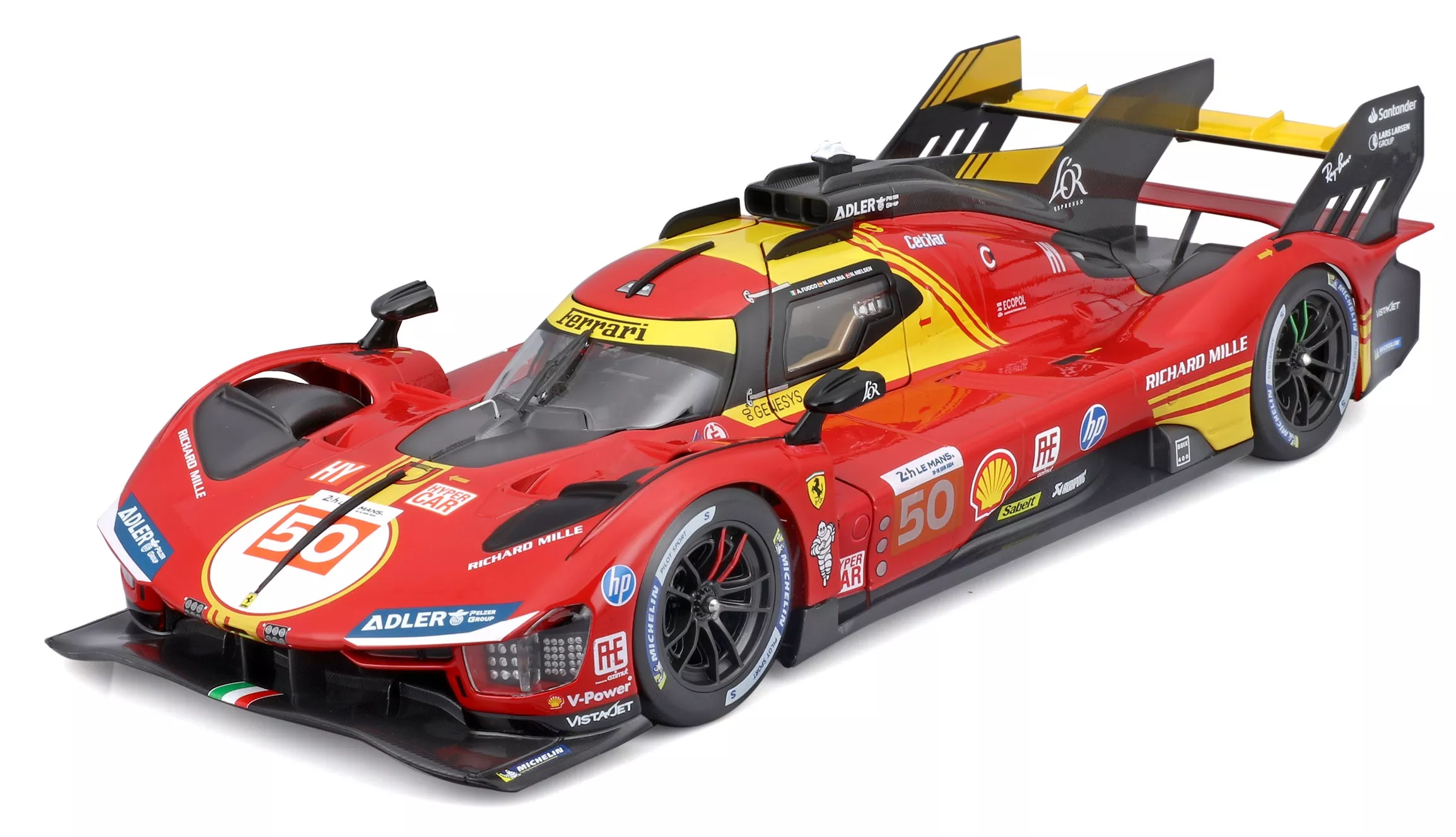 Burago 1816303-50 1:18 Ferrari 499P 24 h. le Mans Champion 2024