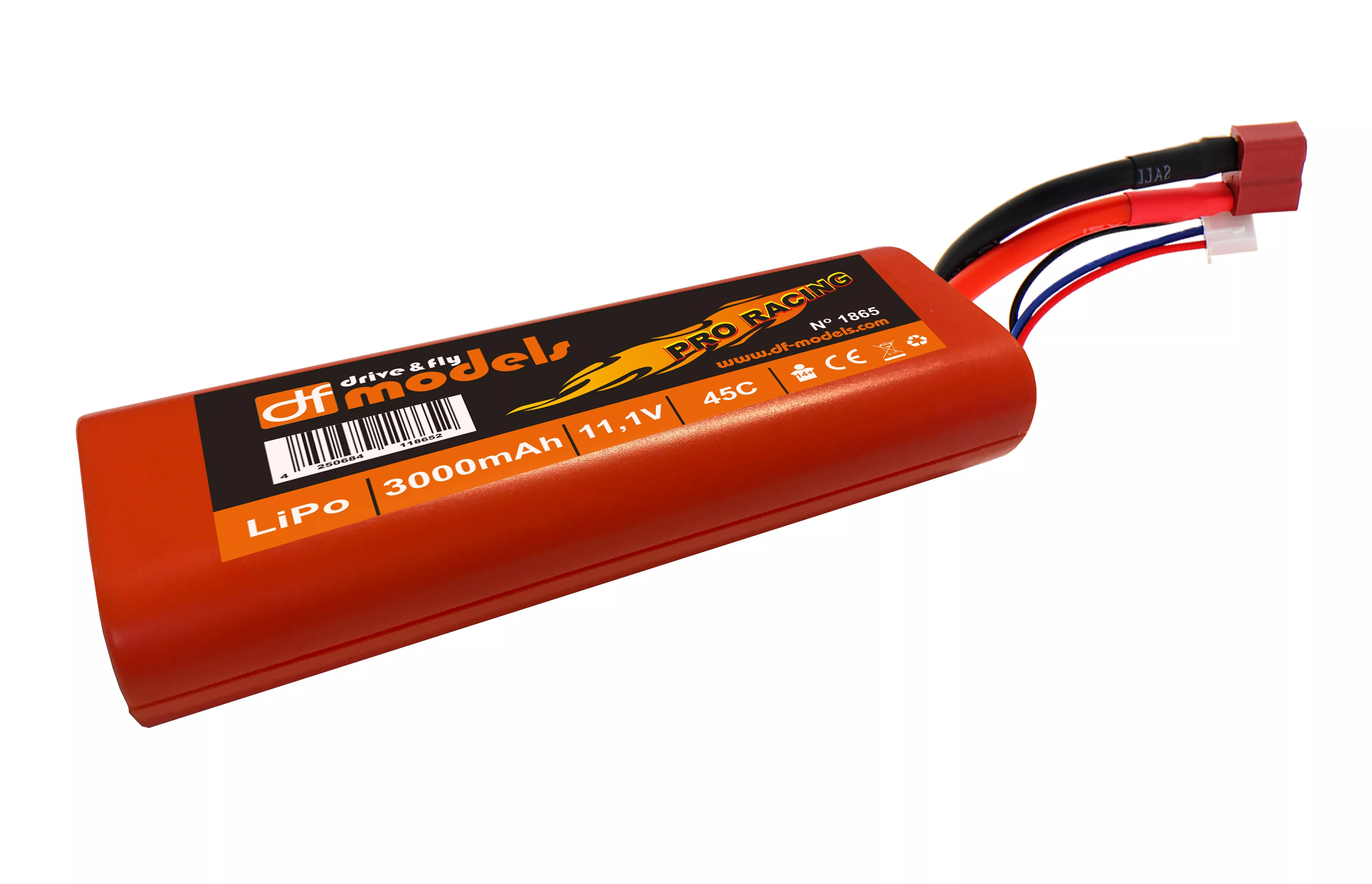 Df Models 1865 accu Li-Po 3S 11,1 V 3000 mAh 45C
