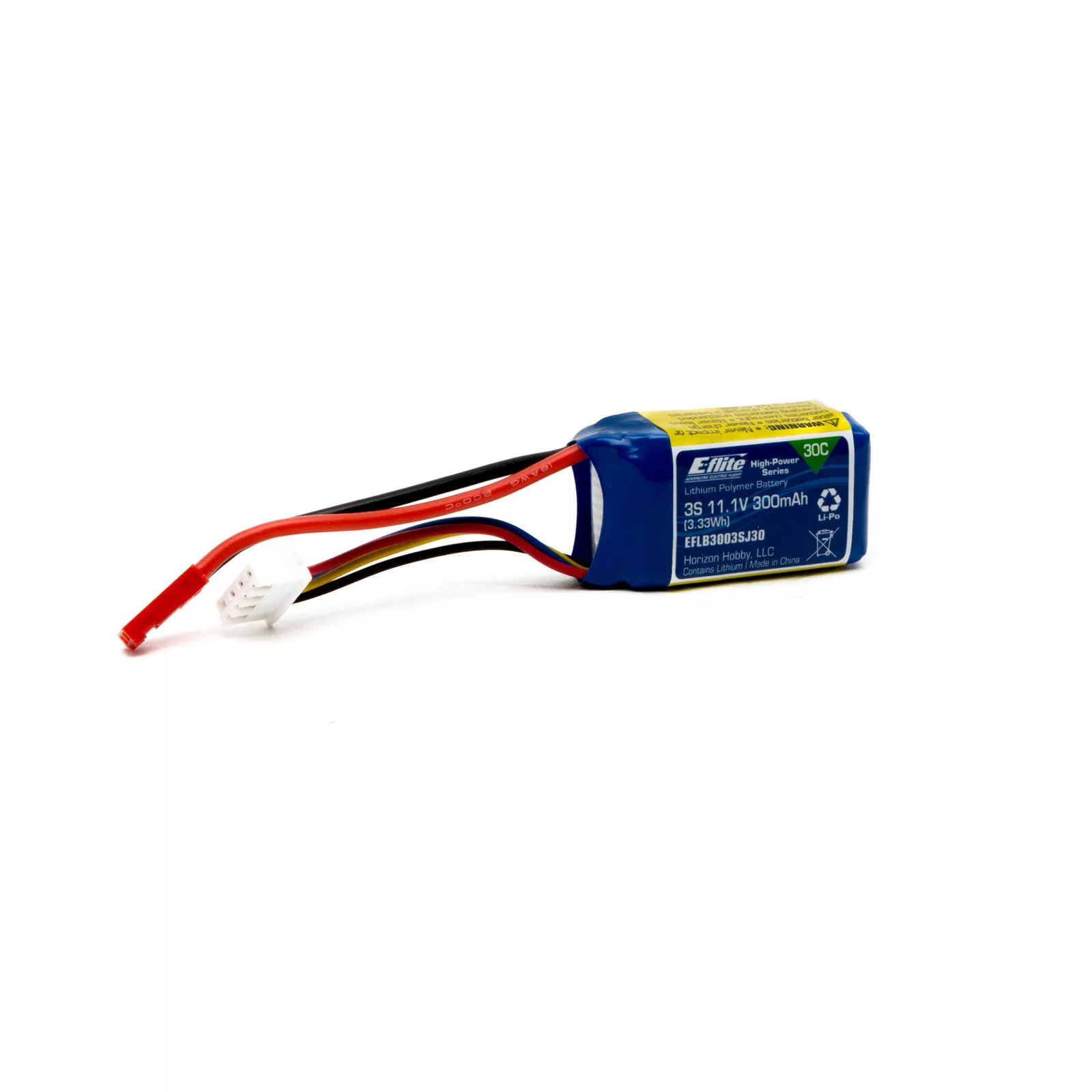 E-flite EFLB30003SJ30 Li-Po 11,1 V 300 mAh connecteur JST