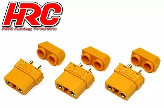 HRC 9097PA connecteurs XT90 avec protection femelle côté batterie 3pièces