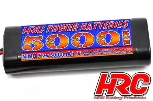 HRC01650S accu Ni-MH 7.2V 5000mAh prise Tamiya